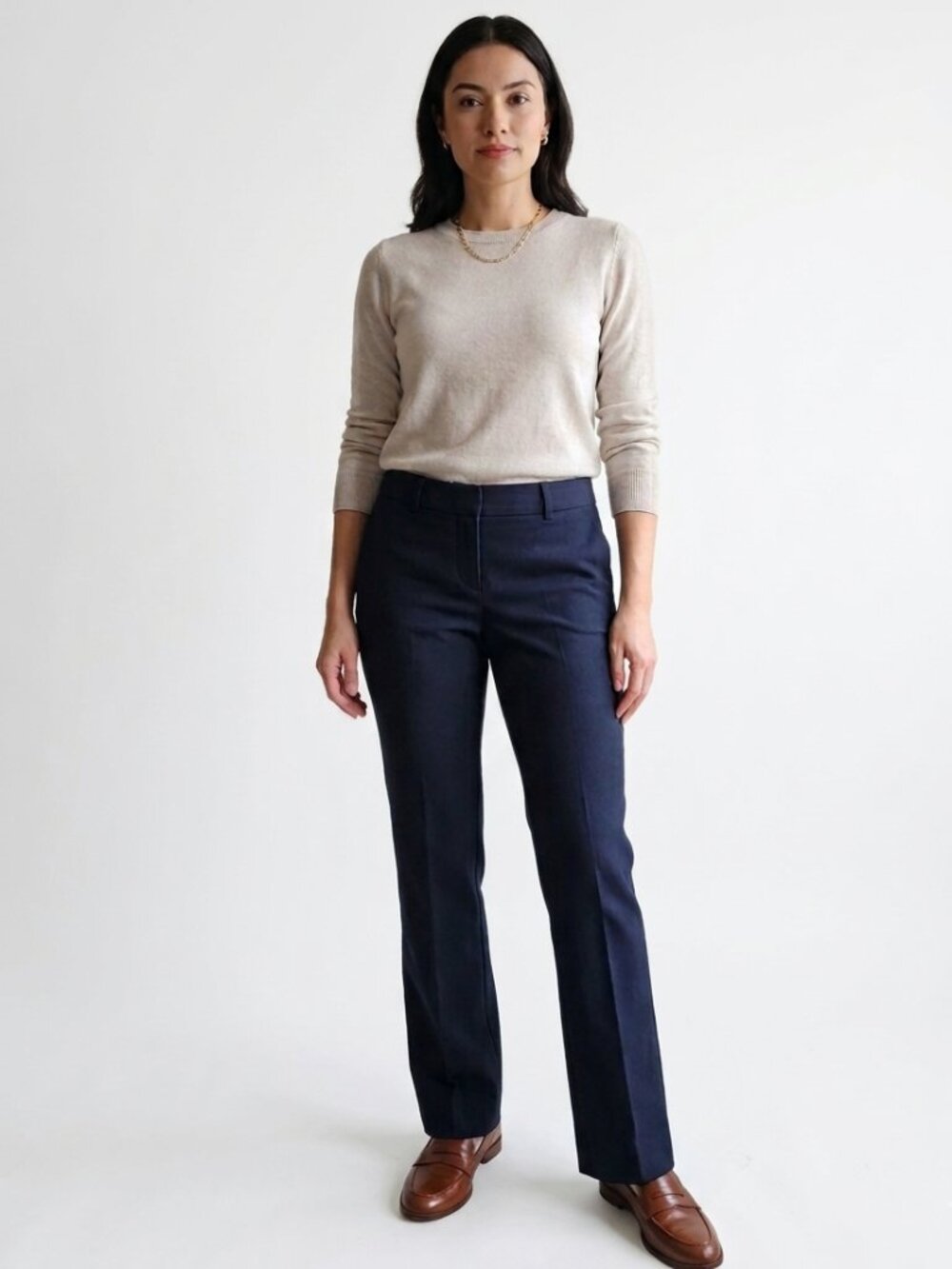 Old Navy (Navy Colored) Straight-Leg Slacks